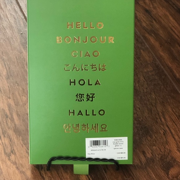 Kate Spade IPhone X phone case, glitter rose gold! - Picture 4 of 7